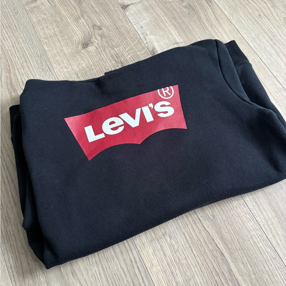 Levi’s Youth Hoodie | Size XL (13–15) | Black Logo Sweatshirt - Picture 5 of 6